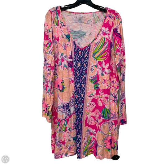 Dress Designer By Lilly Pulitzer In Blue & Pink, Size: L