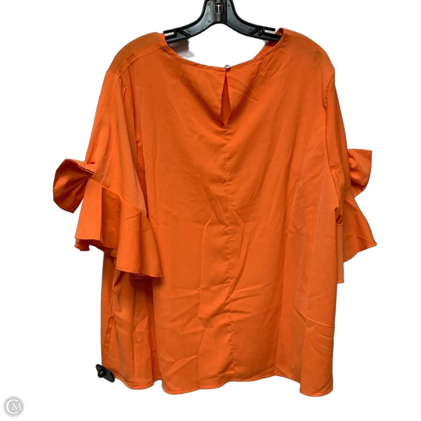 Top Short Sleeve By Shein In Orange, Size: 3x