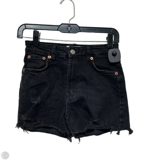 Shorts By Zara In Black Denim, Size: 2