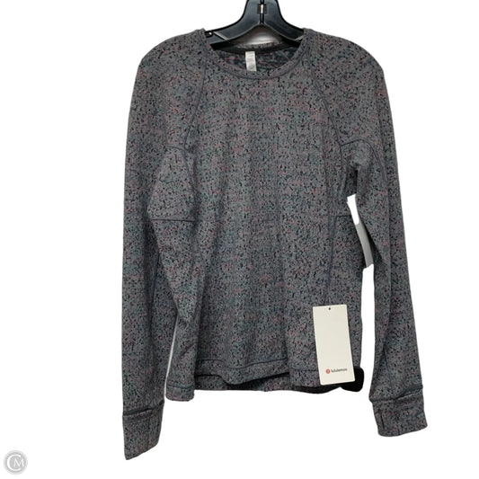 Athletic Top Long Sleeve Crewneck By Lululemon In Blue & Purple, Size: M