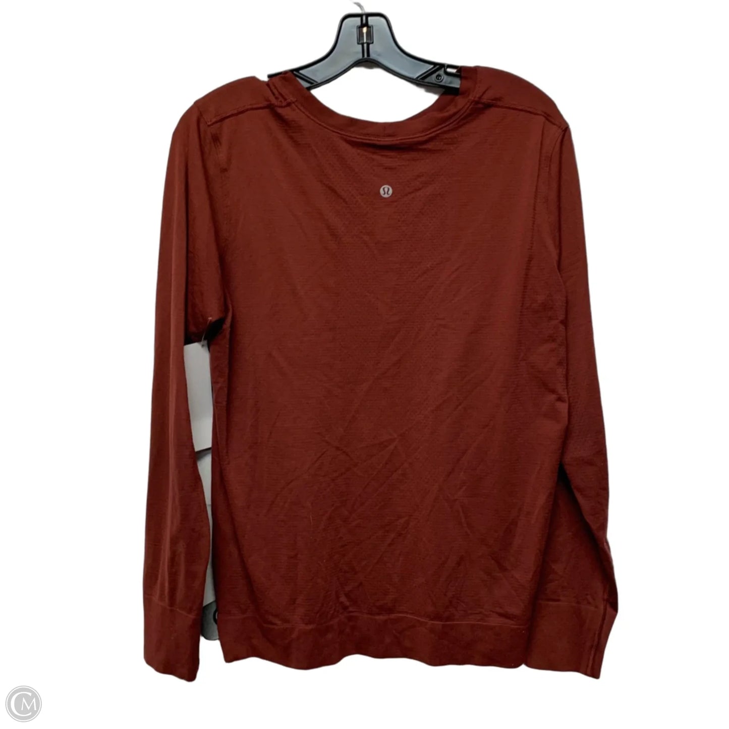 Athletic Top Long Sleeve Crewneck By Lululemon In Red, Size: M