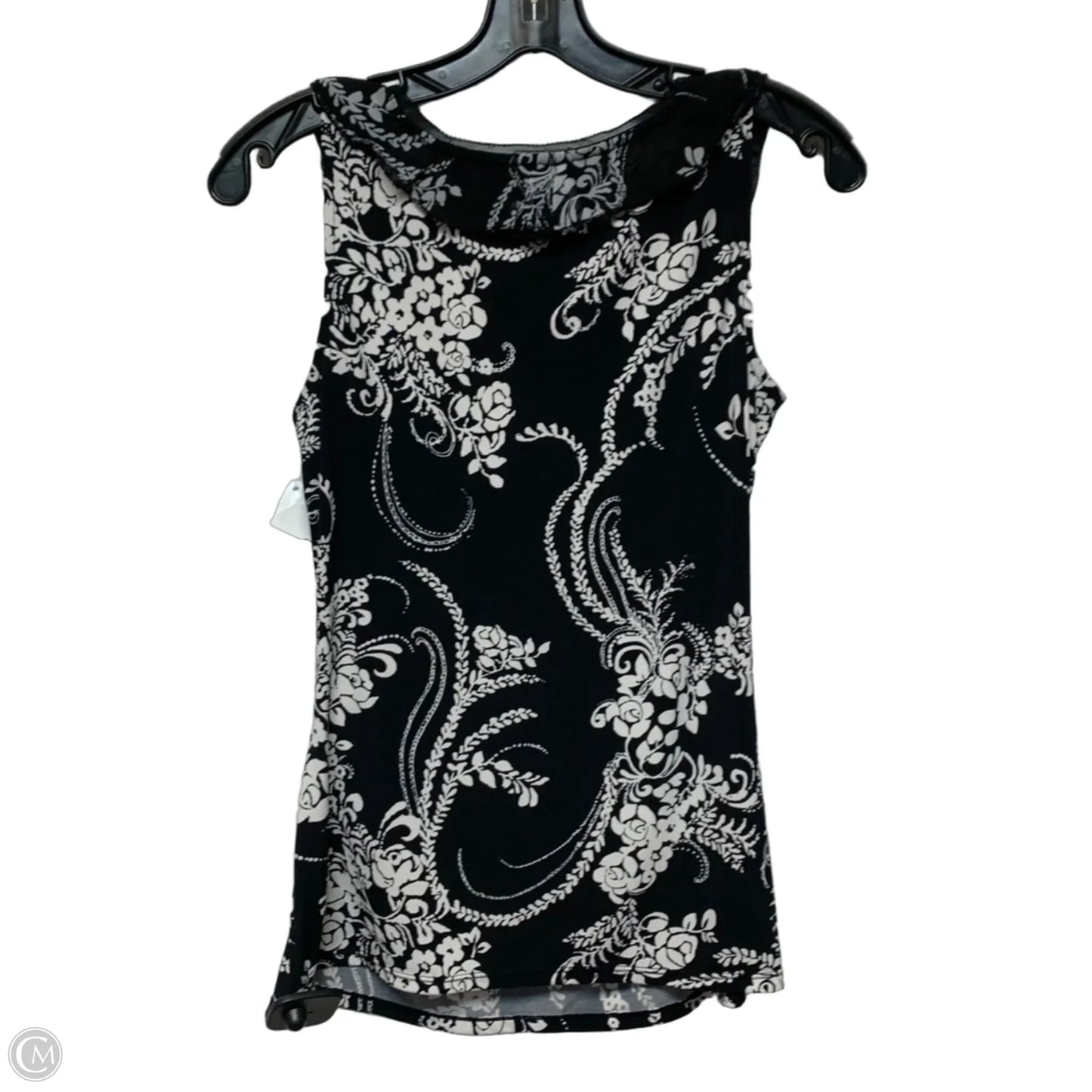 Top Sleeveless By White House Black Market In Black & White, Size: Xs