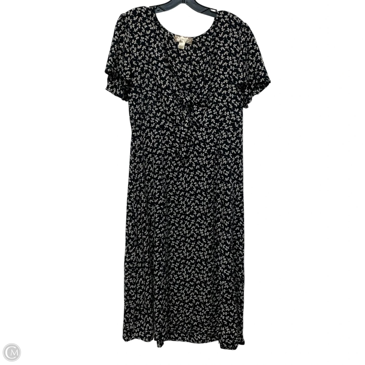 Dress Casual Midi By Bog Collective In Black & White, Size: L