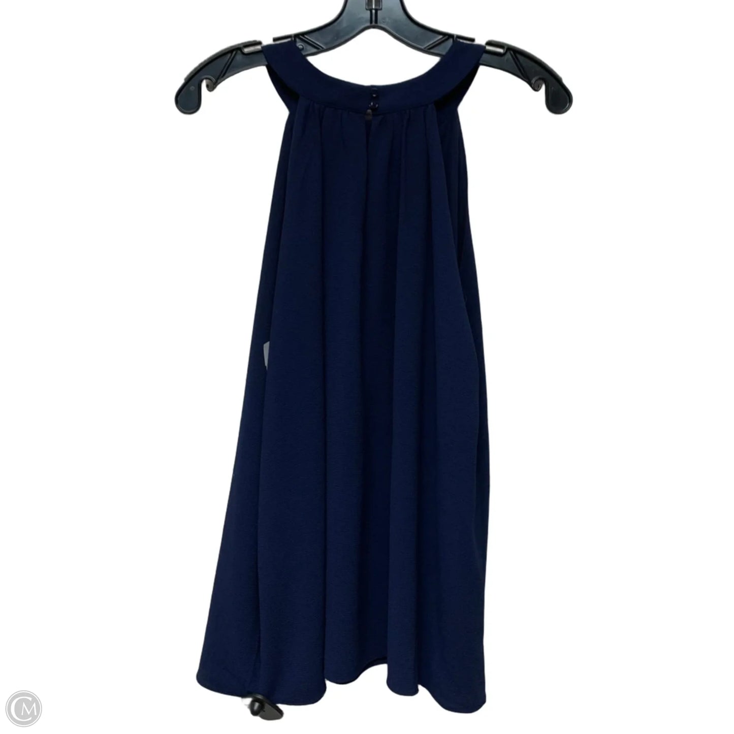Top Sleeveless By Adrienne Vittadini In Navy, Size: M