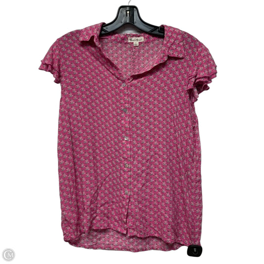 Top Sleeveless By Grand And Greene In Pink, Size: S