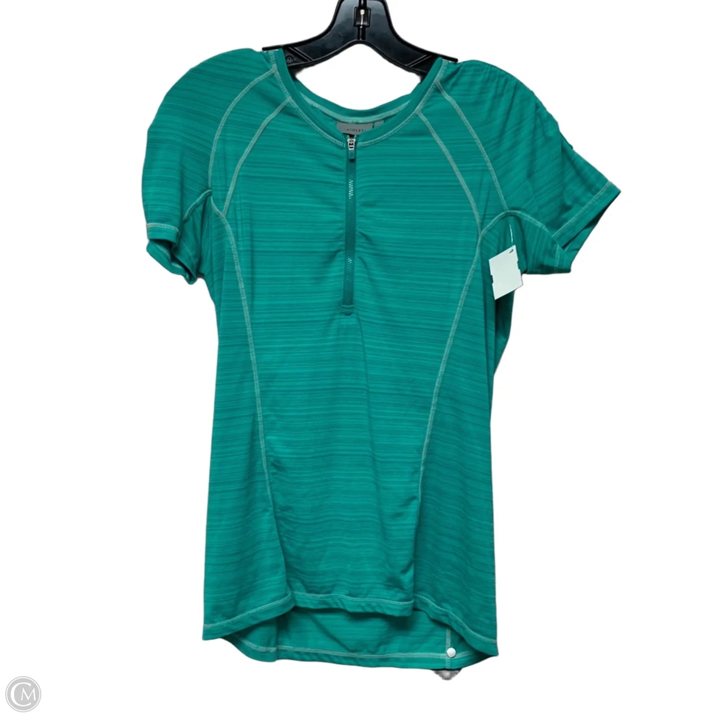 Athletic Top Short Sleeve By Athleta In Blue, Size: M