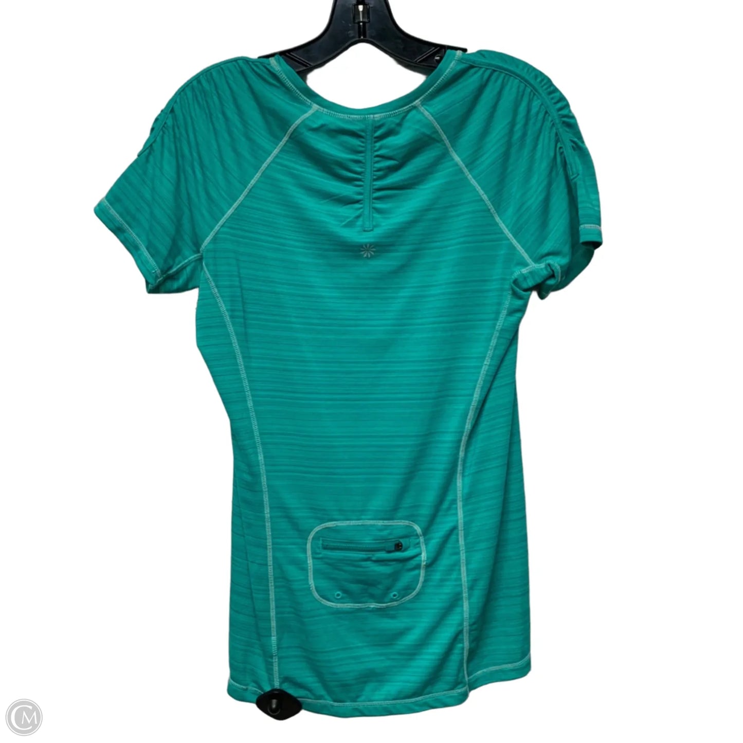 Athletic Top Short Sleeve By Athleta In Blue, Size: M