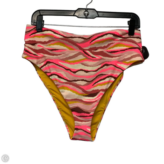 Swimsuit Bottom By Aerie In Pink & Yellow, Size: Xl