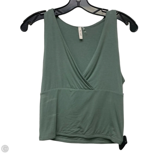 Top Sleeveless By Be Cool In Green, Size: L