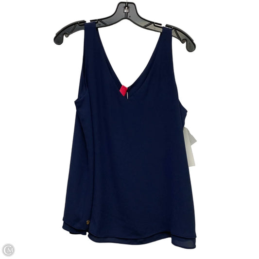 Top Sleeveless Designer By Lilly Pulitzer In Navy, Size: M
