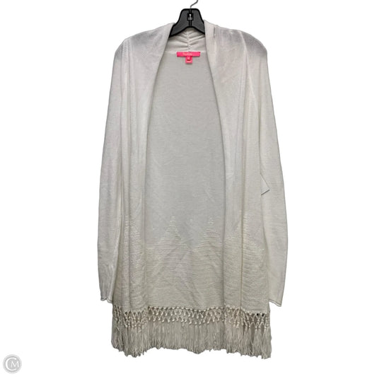 Cardigan Designer By Lilly Pulitzer In White, Size: M