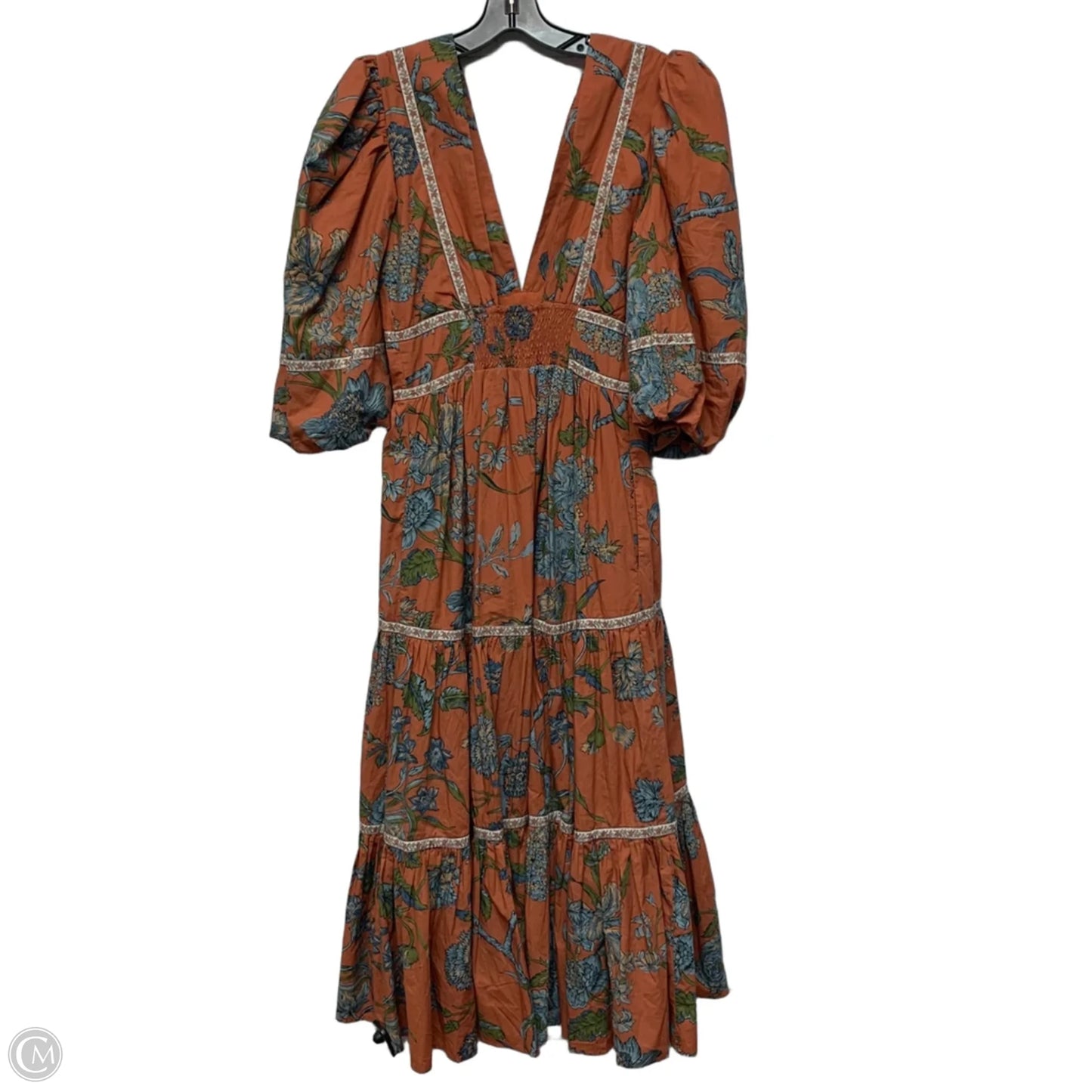 Dress Casual Maxi By Love The Label In Blue & Orange, Size: S