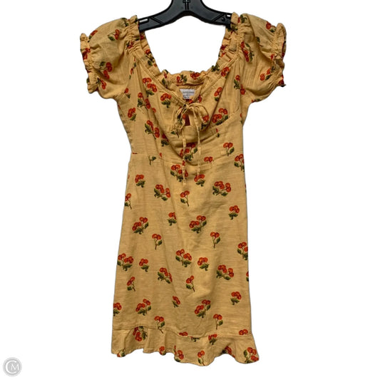 Dress Casual Short By Urban Outfitters In Orange & Red, Size: Xs