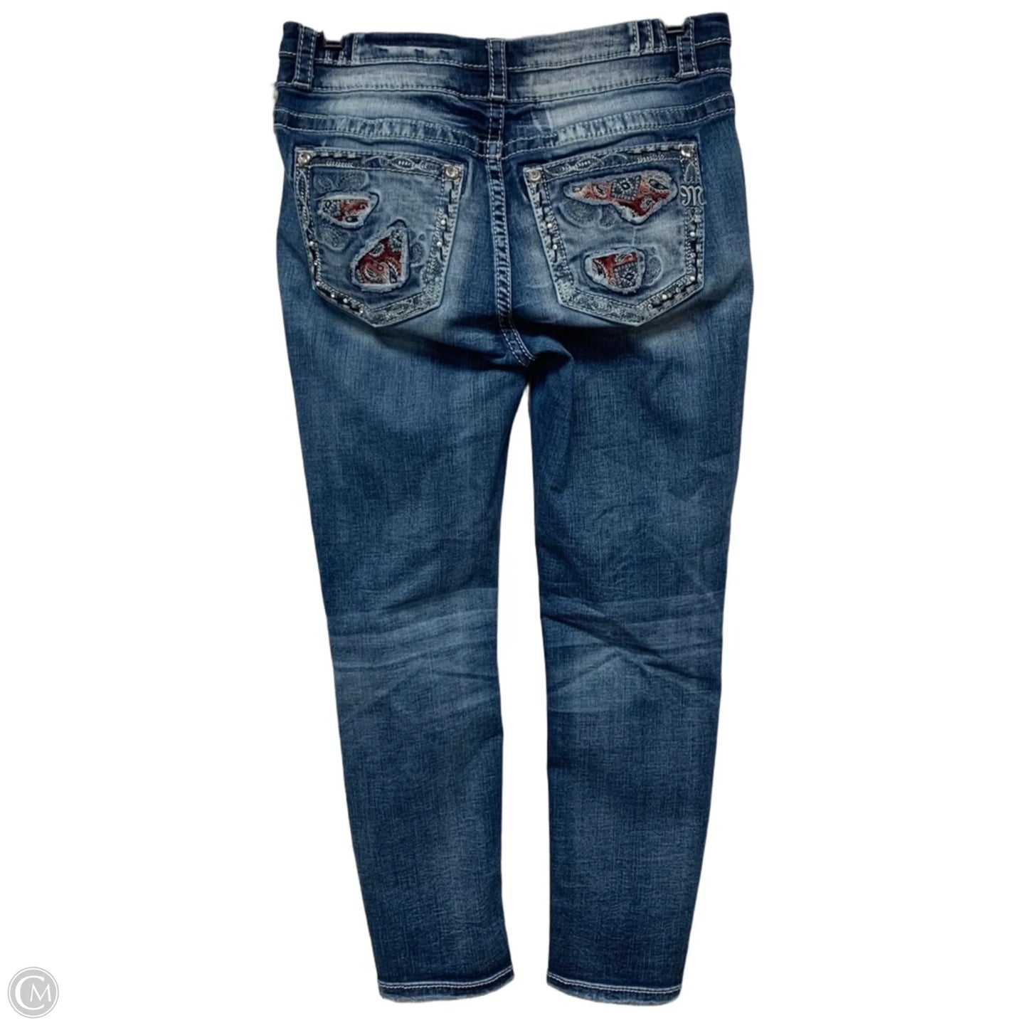 Jeans Skinny By Miss Me In Blue Denim, Size: 10