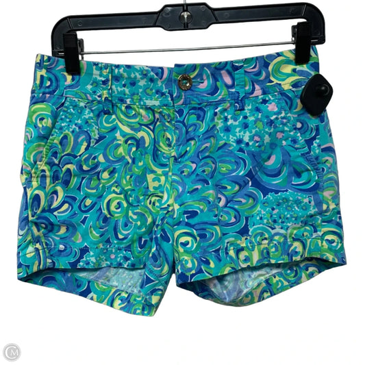 Shorts Designer By Lilly Pulitzer In Blue & Green, Size: 0