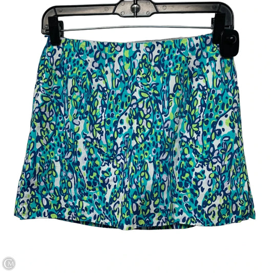 Skort Designer By Lilly Pulitzer In Blue & Green, Size: 0