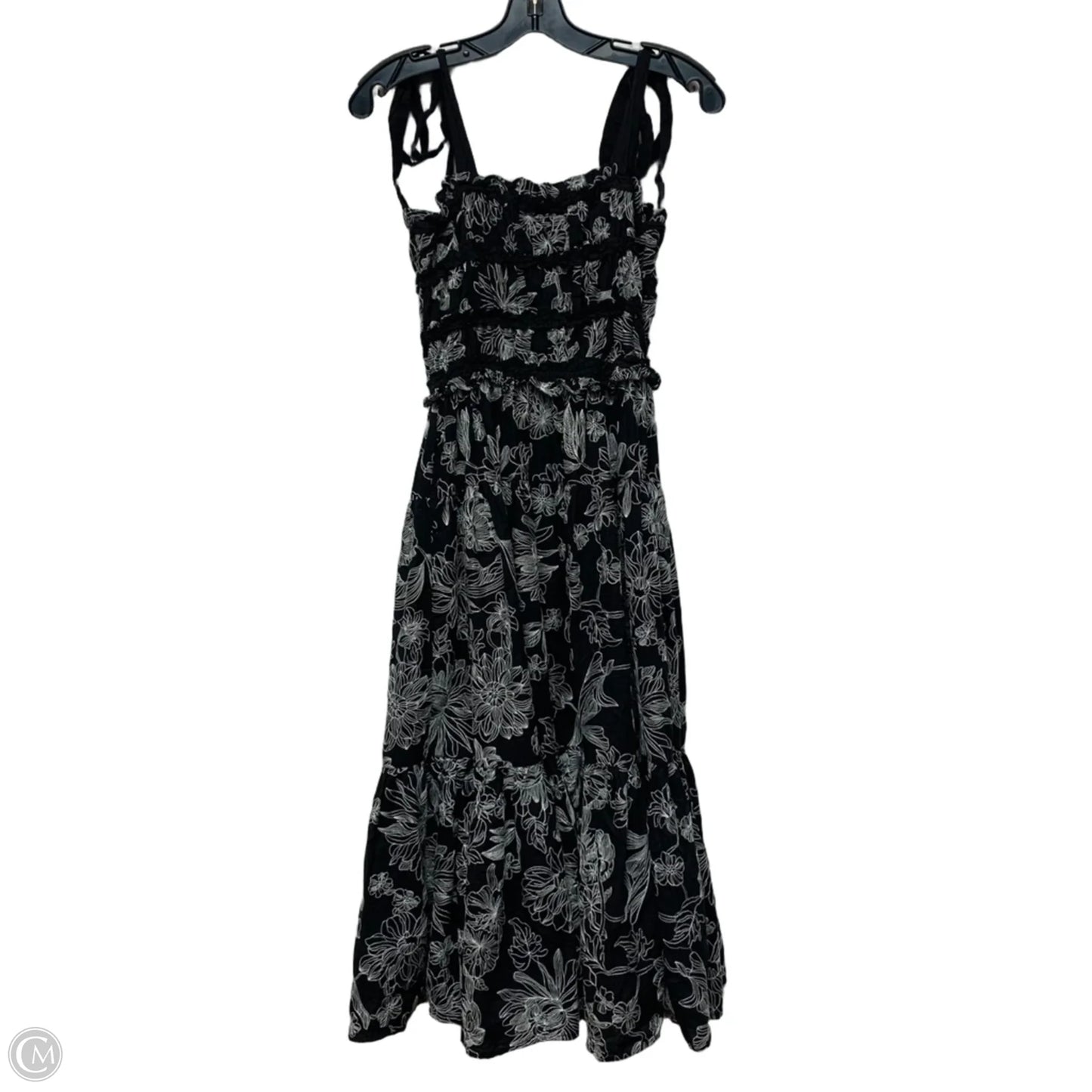 Dress Casual Midi By En Saison In Black & White, Size: S