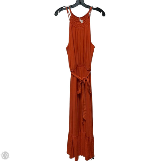 Dress Casual Maxi By Loft In Orange, Size: L
