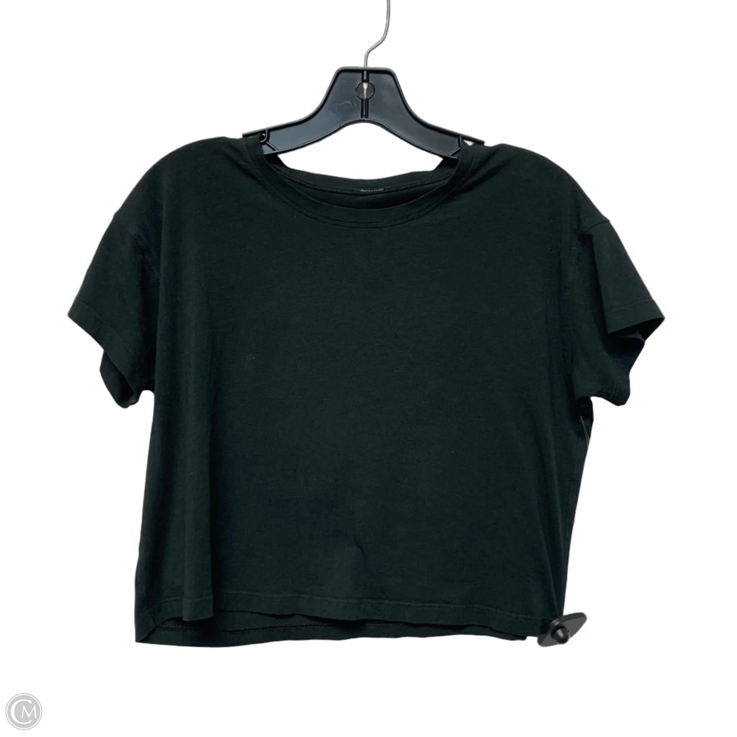 Athletic Top Short Sleeve By Lululemon In Black, Size: S