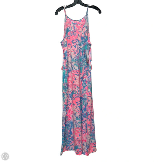 Dress Designer By Lilly Pulitzer In Blue & Pink, Size: Xl