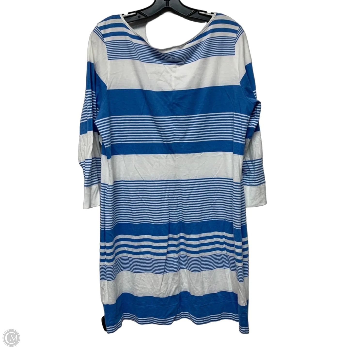 Dress Designer By Lilly Pulitzer In Blue & White, Size: Xl