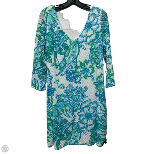 Dress Designer By Lilly Pulitzer In Blue & Green, Size: Xl