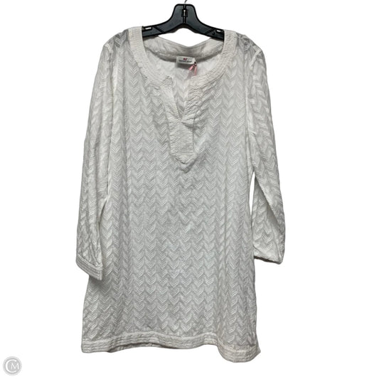 Dress Casual Short By Vineyard Vines In White, Size: Xl