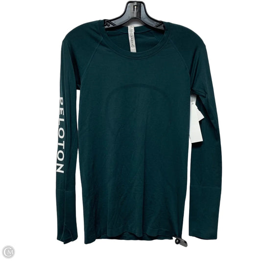 Athletic Top Long Sleeve Crewneck By Lululemon In Green, Size: S