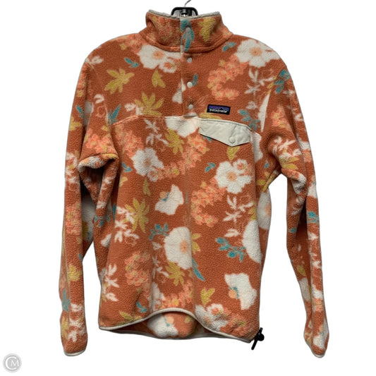 Sweatshirt Collar By Patagonia In Orange, Size: S