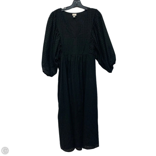 Dress Casual Maxi By A New Day In Black, Size: Xxl