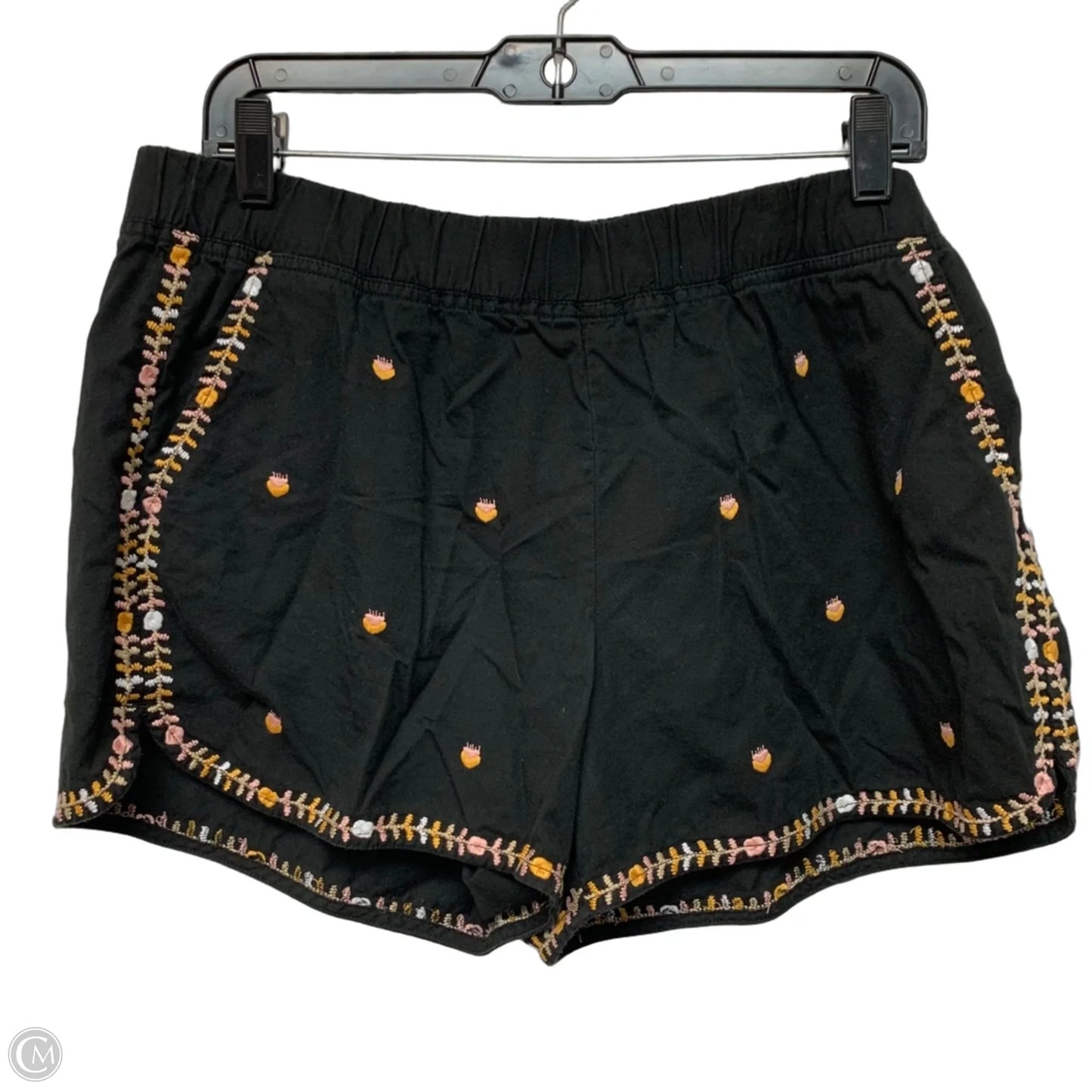 Shorts By Madewell In Black & Yellow, Size: L