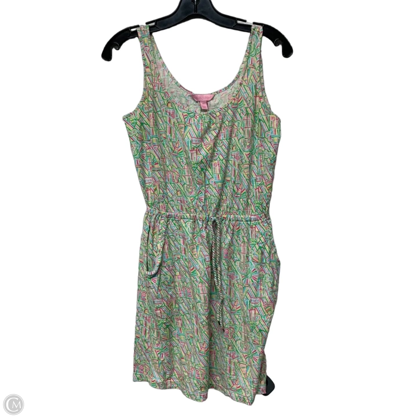 Dress Designer By Lilly Pulitzer In Green & Pink, Size: Xs