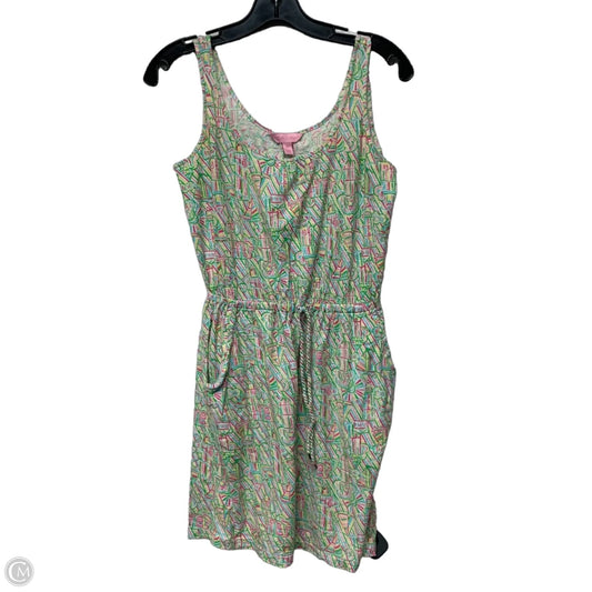 Dress Designer By Lilly Pulitzer In Green & Pink, Size: Xs