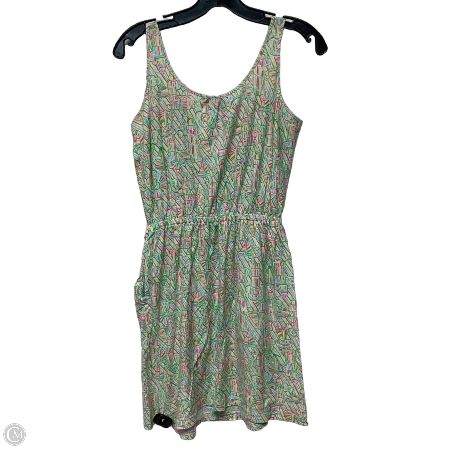 Dress Designer By Lilly Pulitzer In Green & Pink, Size: Xs