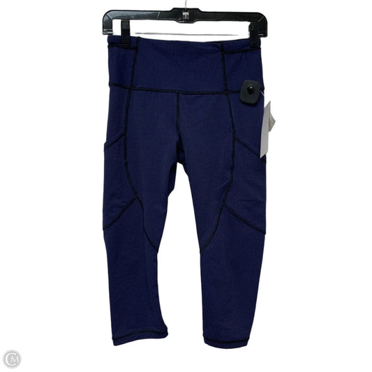 Athletic Leggings Capris By Lululemon In Black & Blue, Size: S