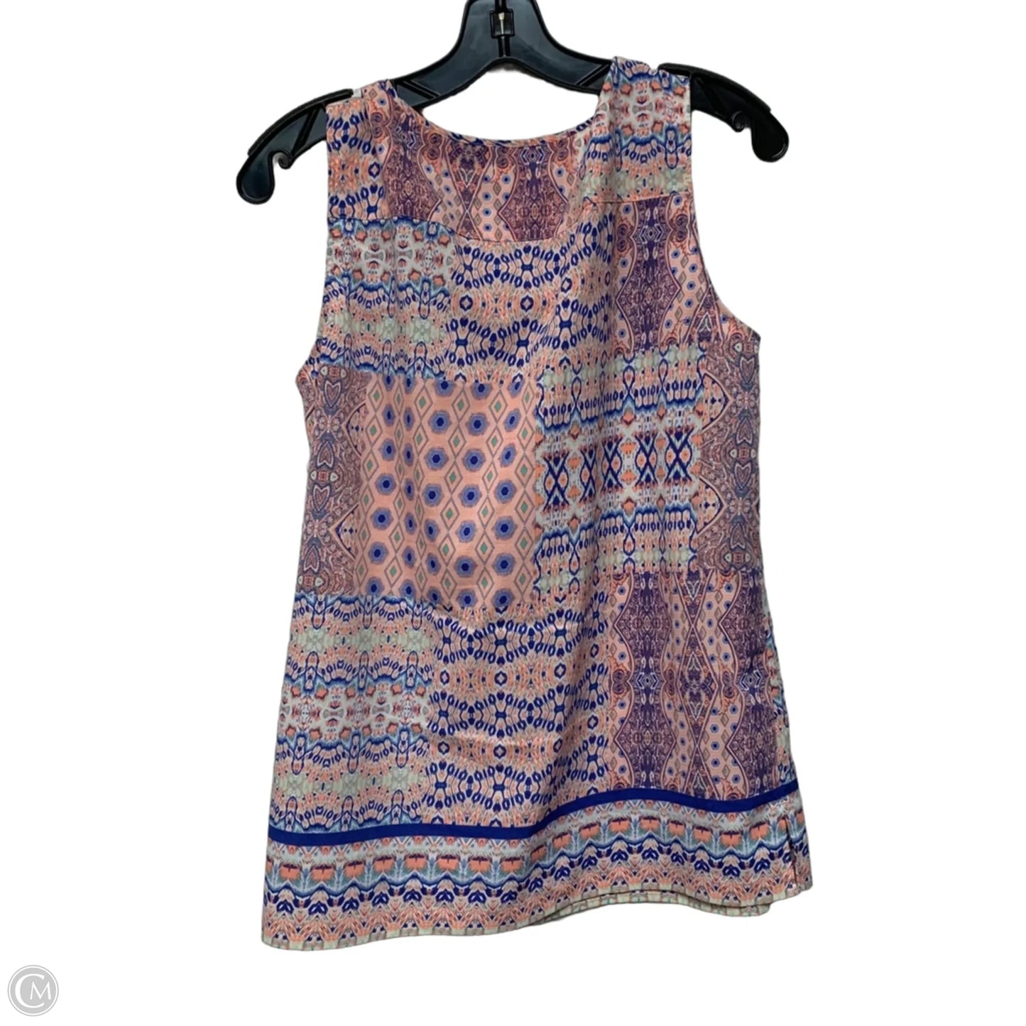 Top Sleeveless By Talbots In Blue & Pink, Size: M