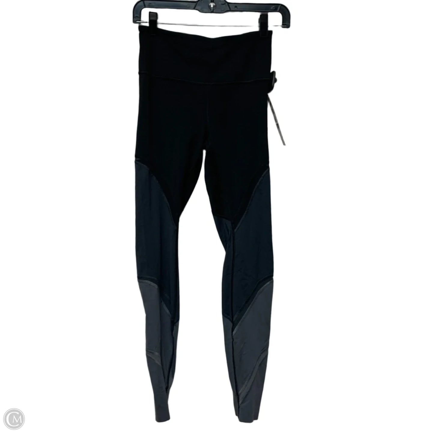 Athletic Leggings By Lululemon In Black & Grey, Size: S