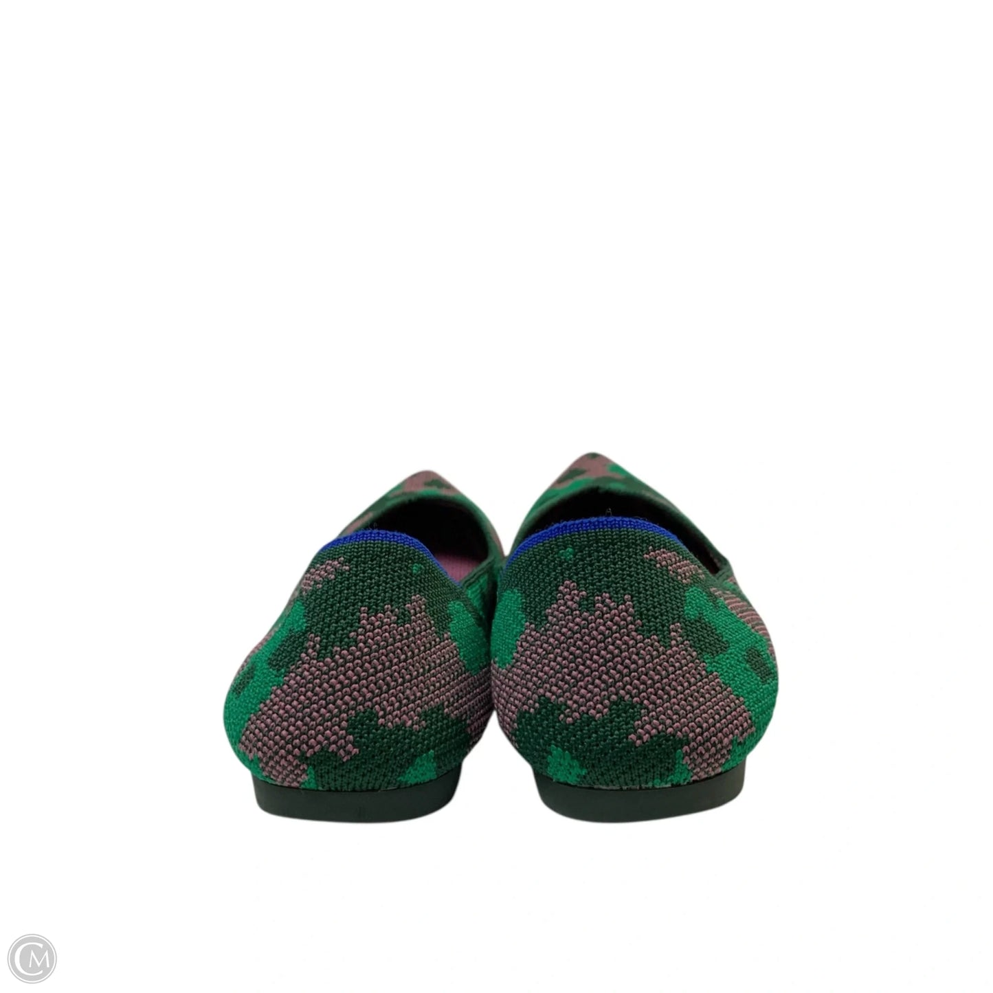 Shoes Flats By Rothys In Green & Pink, Size: 7