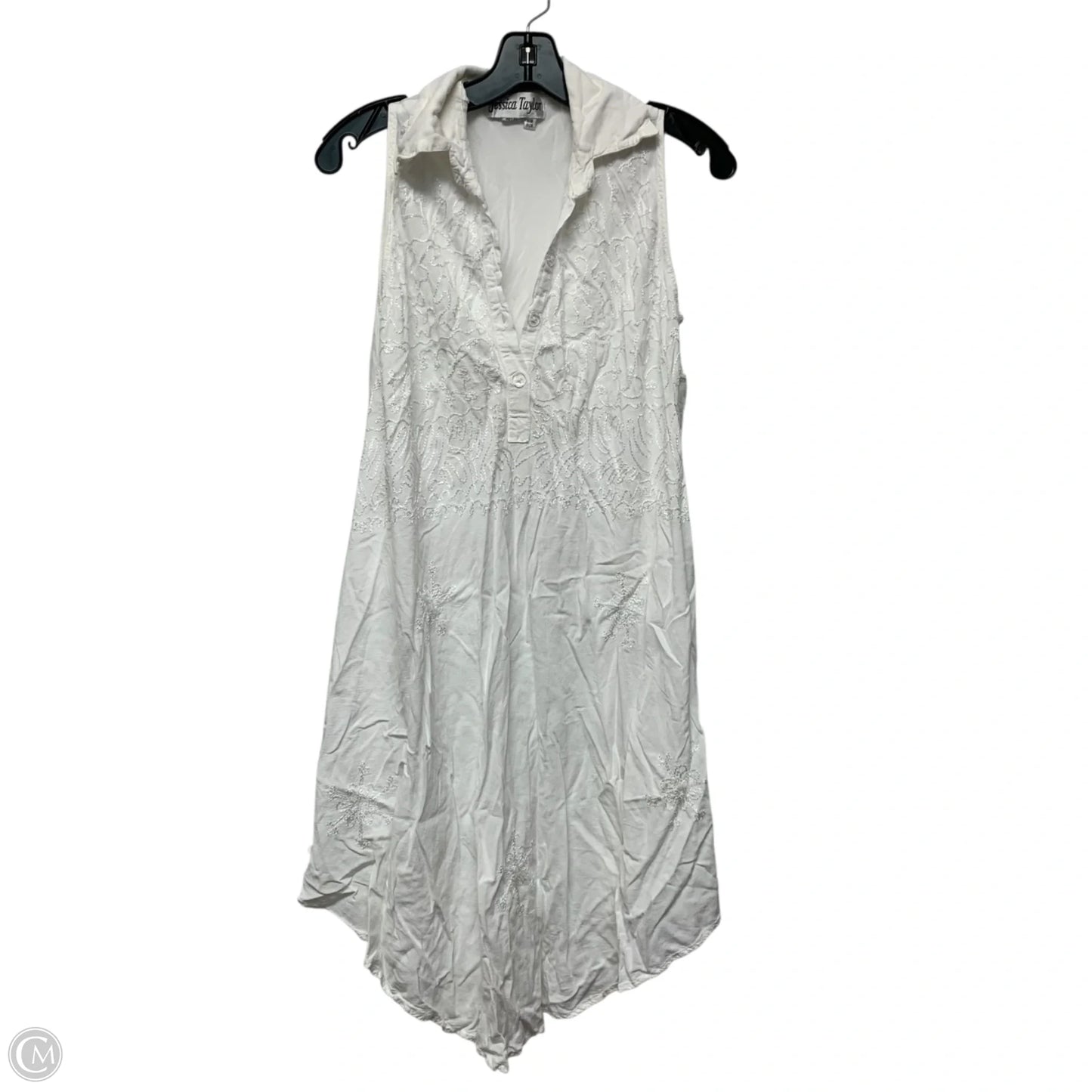 Dress Casual Short By Jessica Taylor In White, Size: Osfm