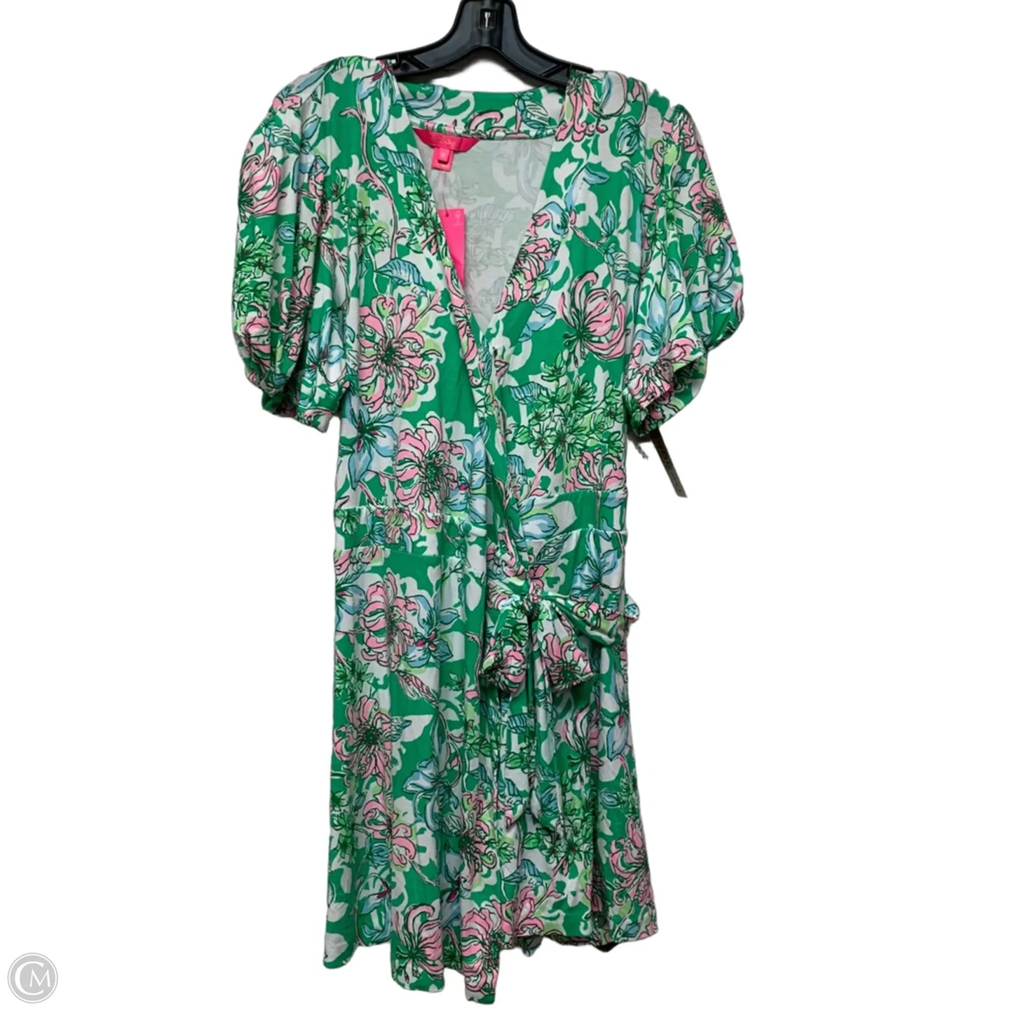 Dress Designer By Lilly Pulitzer In Green & Pink, Size: Xl