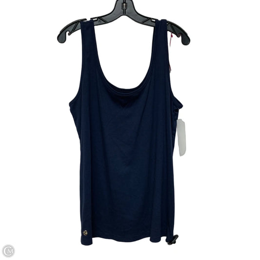 Top Sleeveless Designer By Lilly Pulitzer In Navy, Size: Xxl