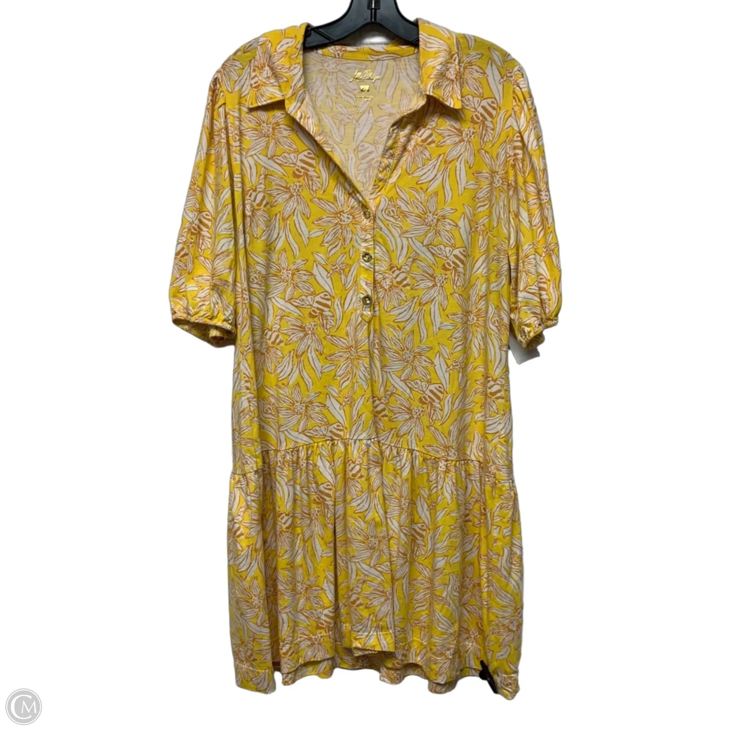 Dress Designer By Lilly Pulitzer In Yellow, Size: Xl