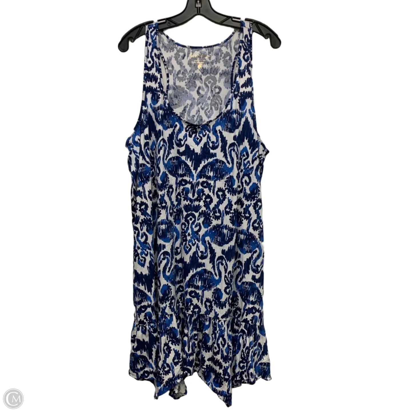 Dress Designer By Lilly Pulitzer In Blue & White, Size: Xl