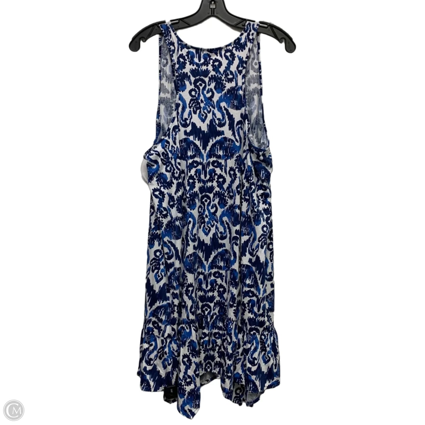 Dress Designer By Lilly Pulitzer In Blue & White, Size: Xl