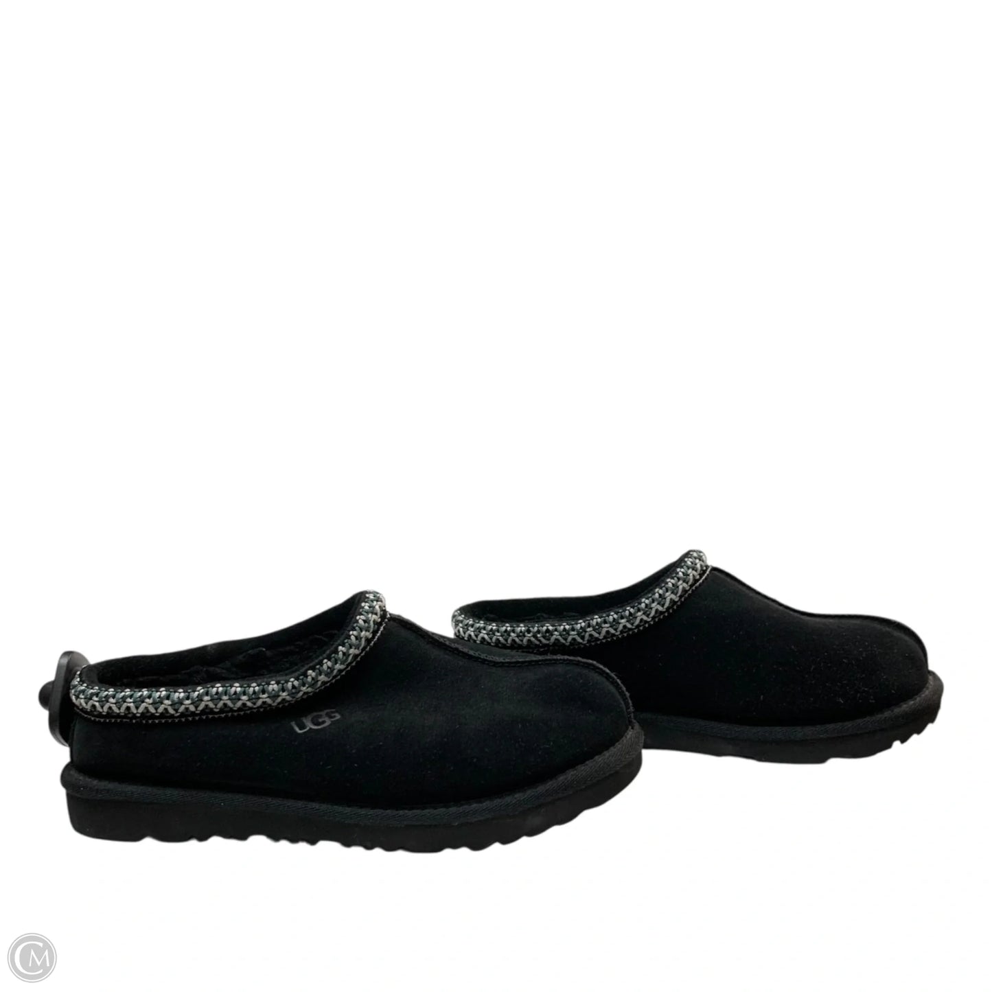 Slippers Designer By Ugg In Black, Size: 5