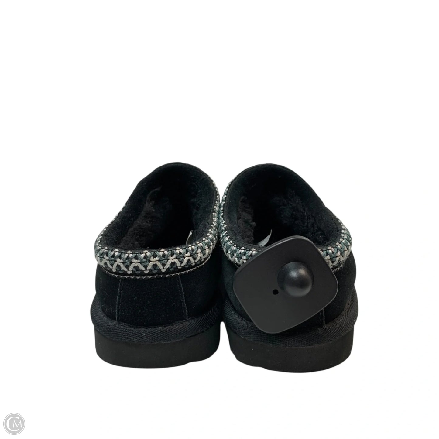 Slippers Designer By Ugg In Black, Size: 5