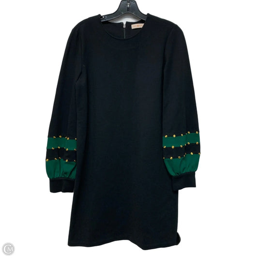 Dress Designer By Tory Burch In Black & Green, Size: M