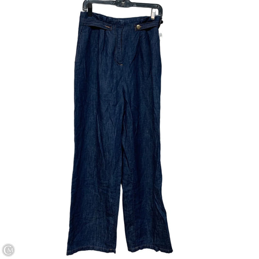 Jeans Wide Leg By Zara In Blue Denim, Size: Xs