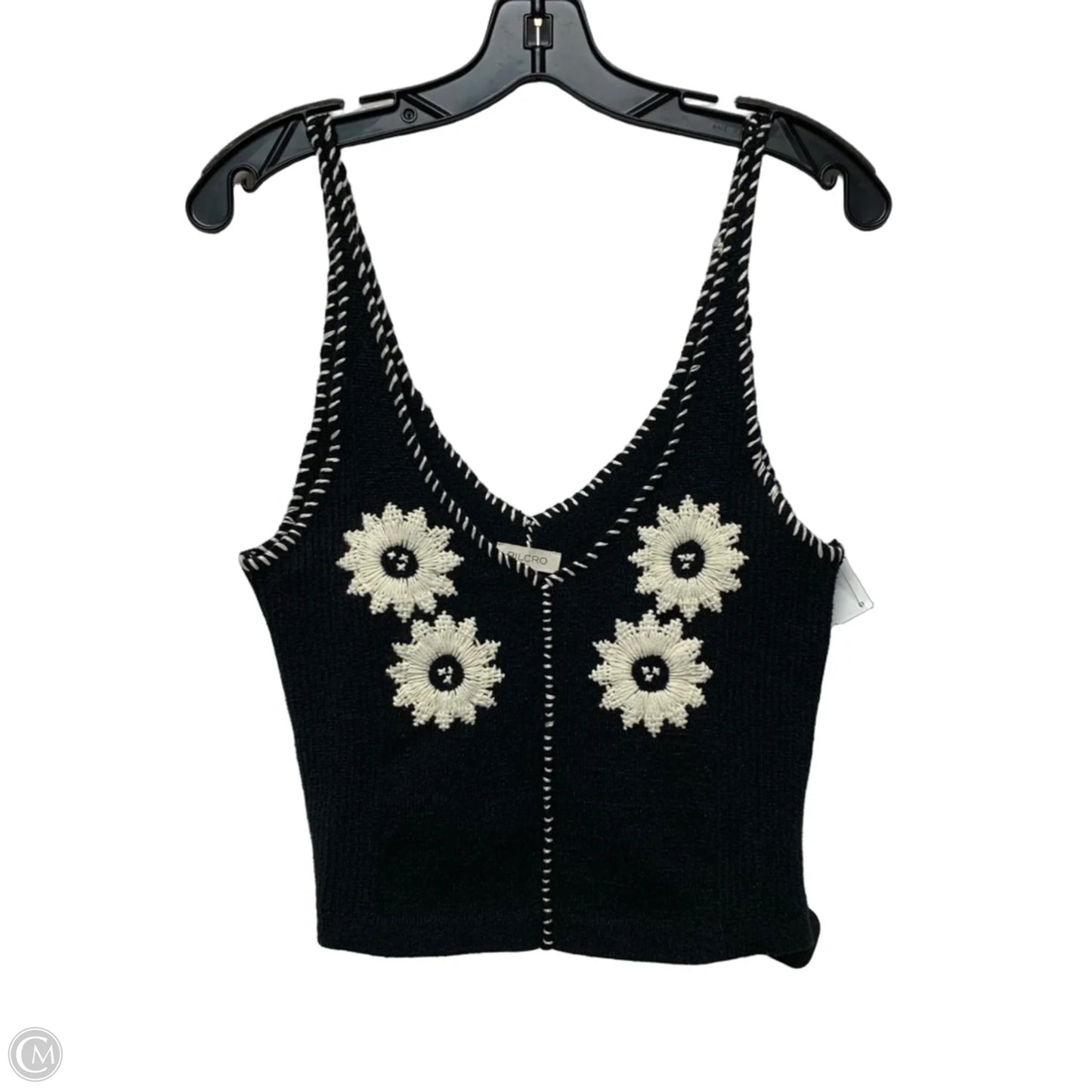Top Sleeveless By Pilcro In Black & White, Size: S
