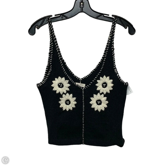 Top Sleeveless By Pilcro In Black & White, Size: S